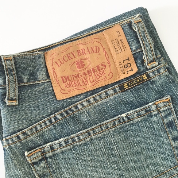 new โฎ๏ธ๏ธ OG Lucky Jeans #181 โฎ๏ธ๏ธ Bootleg Button Fly - Picture 2 of 11